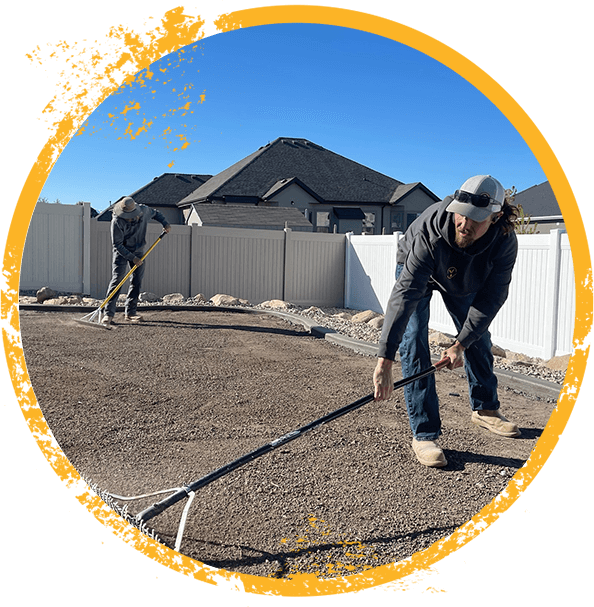 workers doing grading